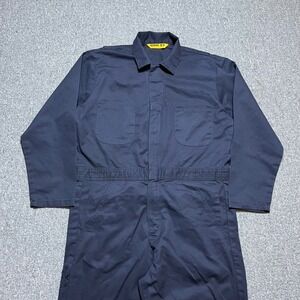 Berne Workwear Coveralls Size M Short Navy Blue Utility Jumpsuit Mechanic Cargo